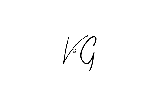 Vii G stylish signature style. Best Handwritten Sign (Arty Signature) for my name. Handwritten Signature Collection Ideas for my name Vii G. Vii G signature style 8 images and pictures png