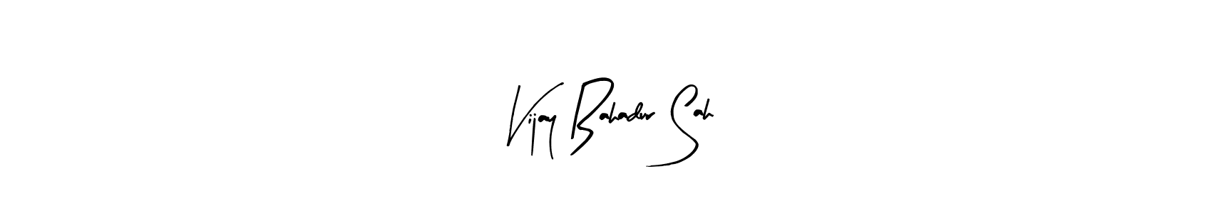 Arty Signature is a professional signature style that is perfect for those who want to add a touch of class to their signature. It is also a great choice for those who want to make their signature more unique. Get Vijay Bahadur Sah name to fancy signature for free. Vijay Bahadur Sah signature style 8 images and pictures png