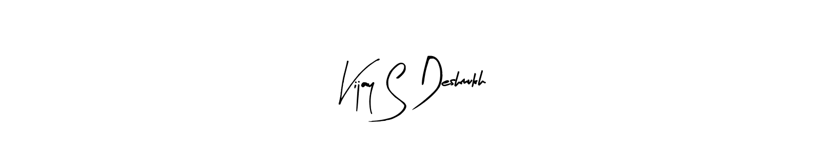 Create a beautiful signature design for name Vijay S Deshmukh. With this signature (Arty Signature) fonts, you can make a handwritten signature for free. Vijay S Deshmukh signature style 8 images and pictures png