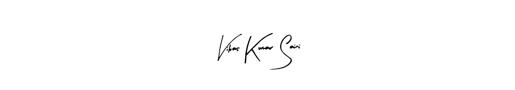 Use a signature maker to create a handwritten signature online. With this signature software, you can design (Arty Signature) your own signature for name Vikas Kumar Saini. Vikas Kumar Saini signature style 8 images and pictures png