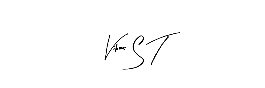 Make a beautiful signature design for name Vikas S T. With this signature (Arty Signature) style, you can create a handwritten signature for free. Vikas S T signature style 8 images and pictures png