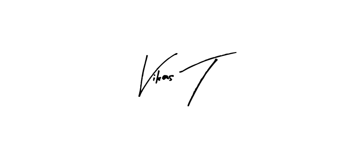 Similarly Arty Signature is the best handwritten signature design. Signature creator online .You can use it as an online autograph creator for name Vikas T. Vikas T signature style 8 images and pictures png