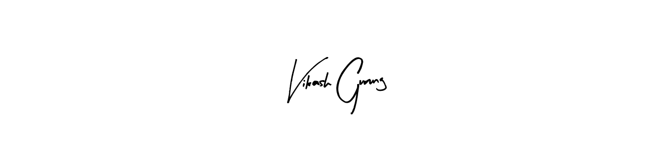 How to make Vikash Gurung signature? Arty Signature is a professional autograph style. Create handwritten signature for Vikash Gurung name. Vikash Gurung signature style 8 images and pictures png