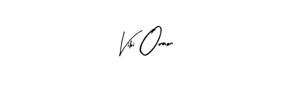 How to make Viki Oraon signature? Arty Signature is a professional autograph style. Create handwritten signature for Viki Oraon name. Viki Oraon signature style 8 images and pictures png
