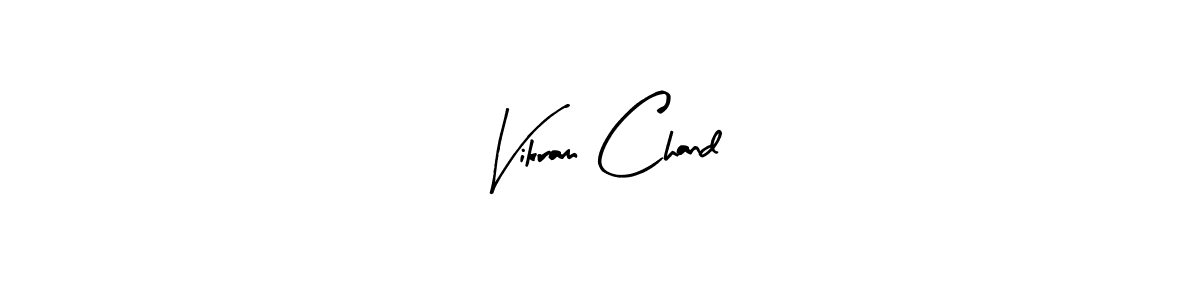 Create a beautiful signature design for name Vikram Chand. With this signature (Arty Signature) fonts, you can make a handwritten signature for free. Vikram Chand signature style 8 images and pictures png