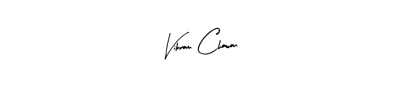 Similarly Arty Signature is the best handwritten signature design. Signature creator online .You can use it as an online autograph creator for name Vikram Chawan. Vikram Chawan signature style 8 images and pictures png