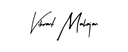Use a signature maker to create a handwritten signature online. With this signature software, you can design (Arty Signature) your own signature for name Vikrant Mahajan. Vikrant Mahajan signature style 8 images and pictures png