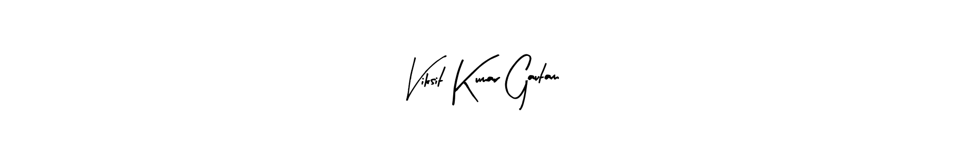 How to make Viksit Kumar Gautam signature? Arty Signature is a professional autograph style. Create handwritten signature for Viksit Kumar Gautam name. Viksit Kumar Gautam signature style 8 images and pictures png