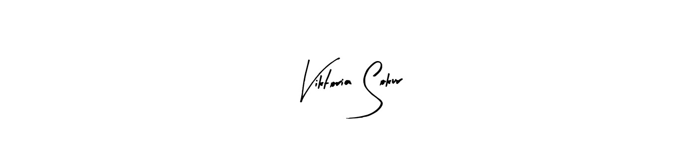How to make Viktoria Sokur signature? Arty Signature is a professional autograph style. Create handwritten signature for Viktoria Sokur name. Viktoria Sokur signature style 8 images and pictures png