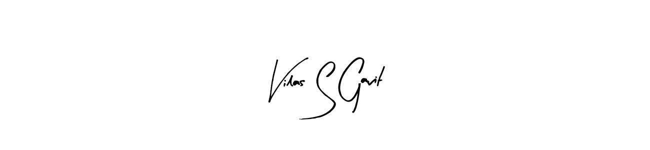 if you are searching for the best signature style for your name Vilas S Gavit. so please give up your signature search. here we have designed multiple signature styles  using Arty Signature. Vilas S Gavit signature style 8 images and pictures png