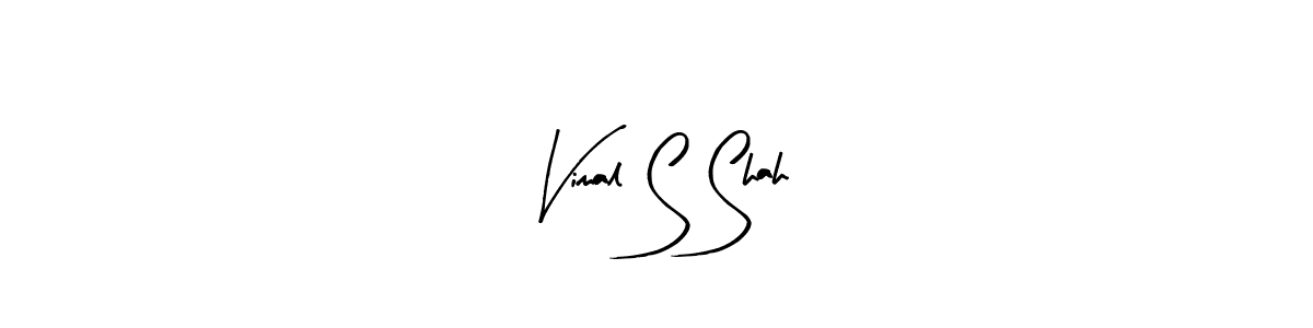 Use a signature maker to create a handwritten signature online. With this signature software, you can design (Arty Signature) your own signature for name Vimal S Shah. Vimal S Shah signature style 8 images and pictures png