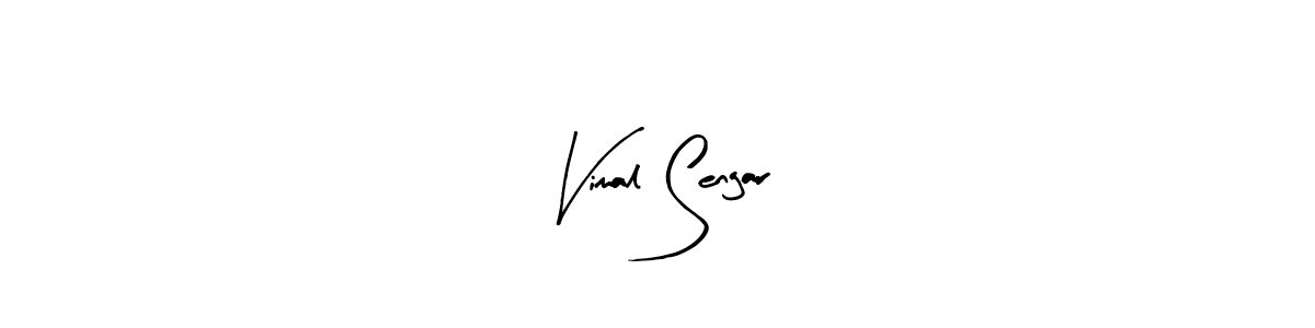 How to make Vimal Sengar name signature. Use Arty Signature style for creating short signs online. This is the latest handwritten sign. Vimal Sengar signature style 8 images and pictures png