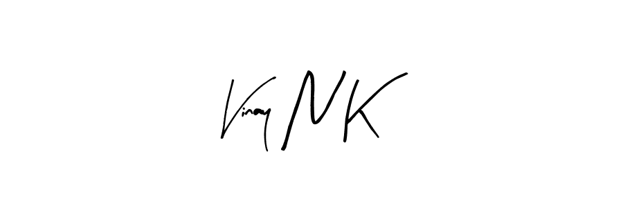 Also we have Vinay N K name is the best signature style. Create professional handwritten signature collection using Arty Signature autograph style. Vinay N K signature style 8 images and pictures png