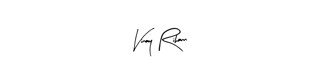 Make a beautiful signature design for name Vinay Rihann. Use this online signature maker to create a handwritten signature for free. Vinay Rihann signature style 8 images and pictures png