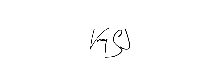 The best way (Arty Signature) to make a short signature is to pick only two or three words in your name. The name Vinay S J include a total of six letters. For converting this name. Vinay S J signature style 8 images and pictures png