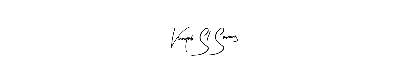 Create a beautiful signature design for name Vinayak St Sarang. With this signature (Arty Signature) fonts, you can make a handwritten signature for free. Vinayak St Sarang signature style 8 images and pictures png