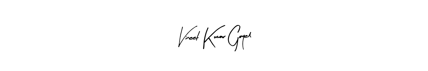 Make a beautiful signature design for name Vineet Kumar Goyel. With this signature (Arty Signature) style, you can create a handwritten signature for free. Vineet Kumar Goyel signature style 8 images and pictures png
