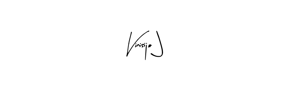 How to make Vinisijo J name signature. Use Arty Signature style for creating short signs online. This is the latest handwritten sign. Vinisijo J signature style 8 images and pictures png