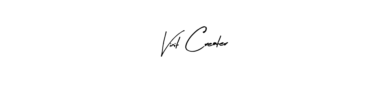 if you are searching for the best signature style for your name Vinit Creater. so please give up your signature search. here we have designed multiple signature styles  using Arty Signature. Vinit Creater signature style 8 images and pictures png
