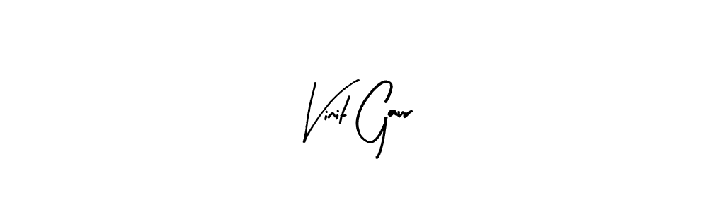 Similarly Arty Signature is the best handwritten signature design. Signature creator online .You can use it as an online autograph creator for name Vinit Gaur. Vinit Gaur signature style 8 images and pictures png