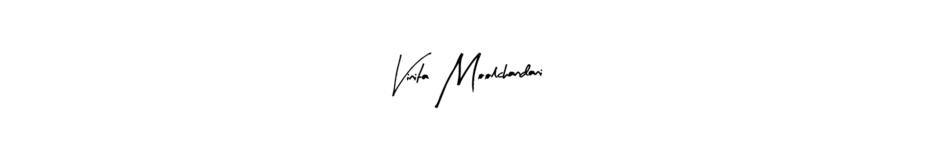 How to make Vinita Moolchandani signature? Arty Signature is a professional autograph style. Create handwritten signature for Vinita Moolchandani name. Vinita Moolchandani signature style 8 images and pictures png