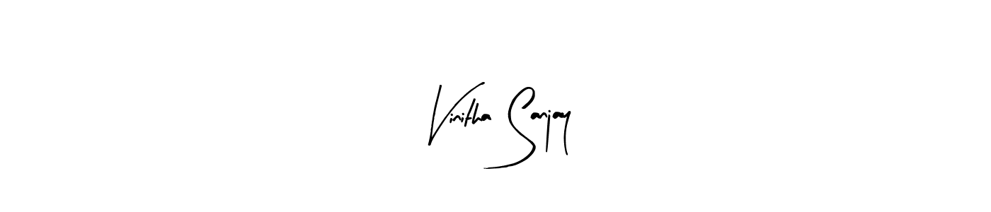 Here are the top 10 professional signature styles for the name Vinitha Sanjay. These are the best autograph styles you can use for your name. Vinitha Sanjay signature style 8 images and pictures png