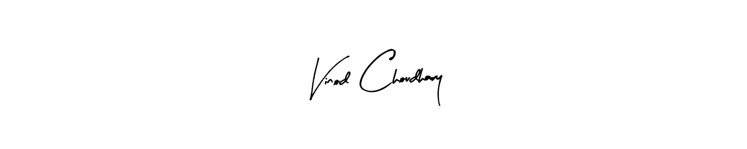 Design your own signature with our free online signature maker. With this signature software, you can create a handwritten (Arty Signature) signature for name Vinod Choudhary. Vinod Choudhary signature style 8 images and pictures png