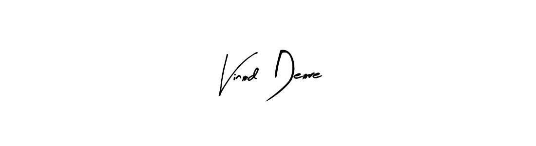 Design your own signature with our free online signature maker. With this signature software, you can create a handwritten (Arty Signature) signature for name Vinod Deore. Vinod Deore signature style 8 images and pictures png