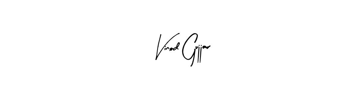 How to make Vinod Gujjar signature? Arty Signature is a professional autograph style. Create handwritten signature for Vinod Gujjar name. Vinod Gujjar signature style 8 images and pictures png
