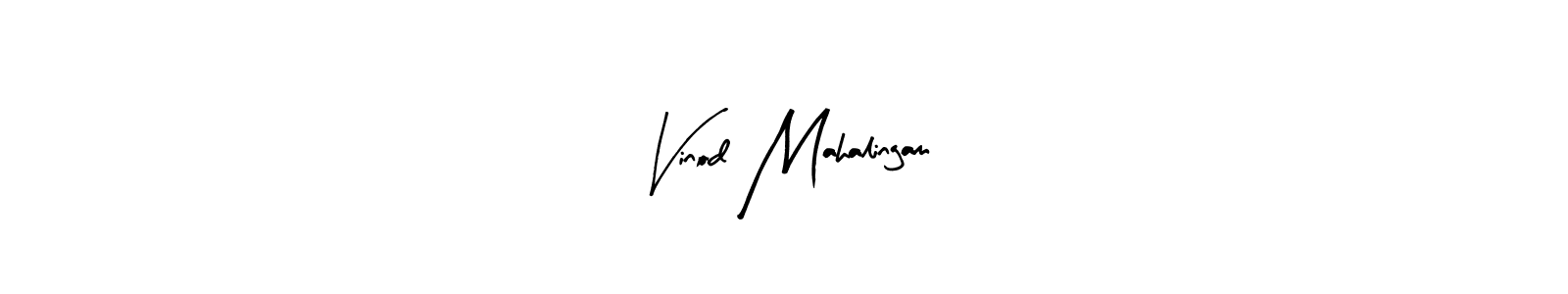 Design your own signature with our free online signature maker. With this signature software, you can create a handwritten (Arty Signature) signature for name Vinod Mahalingam. Vinod Mahalingam signature style 8 images and pictures png