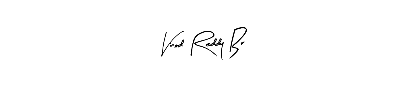 How to make Vinod Reddy Br name signature. Use Arty Signature style for creating short signs online. This is the latest handwritten sign. Vinod Reddy Br signature style 8 images and pictures png