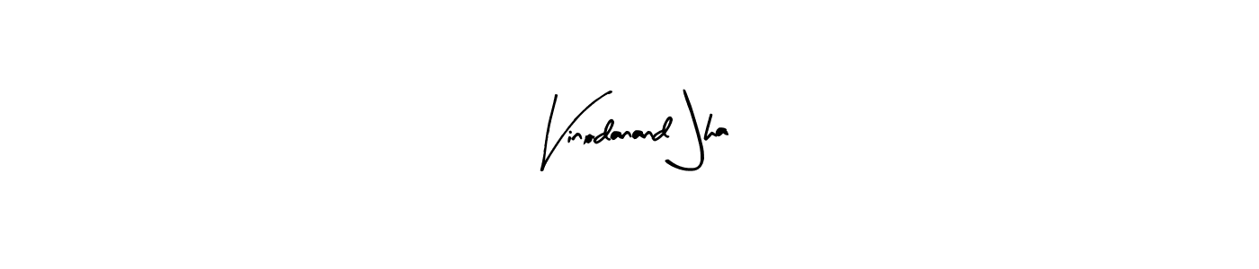 Also we have Vinodanand Jha name is the best signature style. Create professional handwritten signature collection using Arty Signature autograph style. Vinodanand Jha signature style 8 images and pictures png