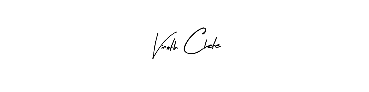 Here are the top 10 professional signature styles for the name Vinoth Chete. These are the best autograph styles you can use for your name. Vinoth Chete signature style 8 images and pictures png
