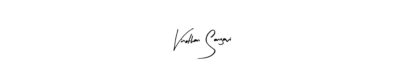 Use a signature maker to create a handwritten signature online. With this signature software, you can design (Arty Signature) your own signature for name Vinothan Sangavi. Vinothan Sangavi signature style 8 images and pictures png