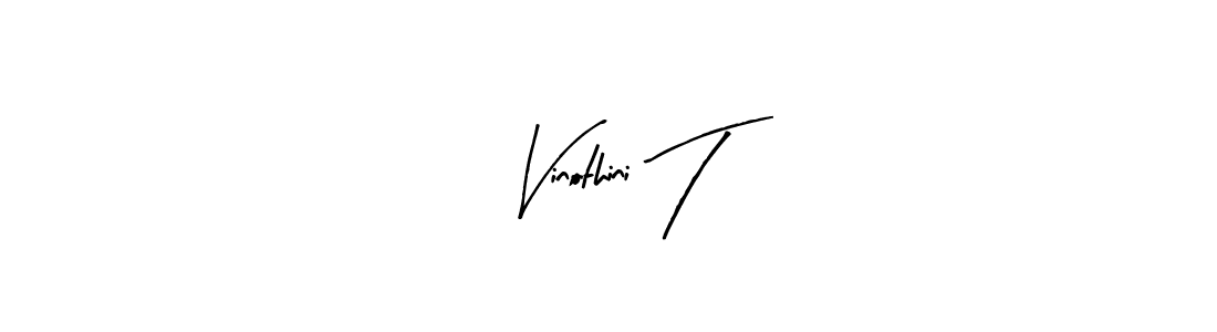 if you are searching for the best signature style for your name Vinothini T. so please give up your signature search. here we have designed multiple signature styles  using Arty Signature. Vinothini T signature style 8 images and pictures png