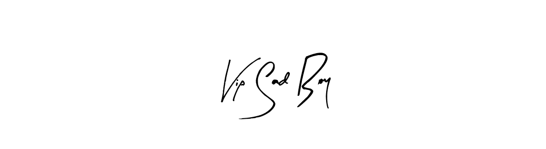 Arty Signature is a professional signature style that is perfect for those who want to add a touch of class to their signature. It is also a great choice for those who want to make their signature more unique. Get Vip Sad Boy name to fancy signature for free. Vip Sad Boy signature style 8 images and pictures png