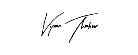 Use a signature maker to create a handwritten signature online. With this signature software, you can design (Arty Signature) your own signature for name Vipan Thakur. Vipan Thakur signature style 8 images and pictures png
