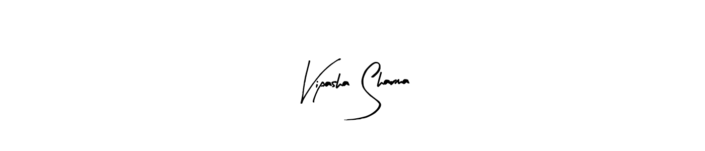 Arty Signature is a professional signature style that is perfect for those who want to add a touch of class to their signature. It is also a great choice for those who want to make their signature more unique. Get Vipasha Sharma name to fancy signature for free. Vipasha Sharma signature style 8 images and pictures png