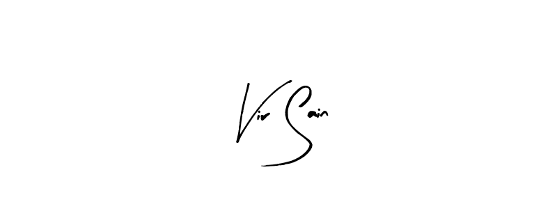 Design your own signature with our free online signature maker. With this signature software, you can create a handwritten (Arty Signature) signature for name Vir Sain. Vir Sain signature style 8 images and pictures png