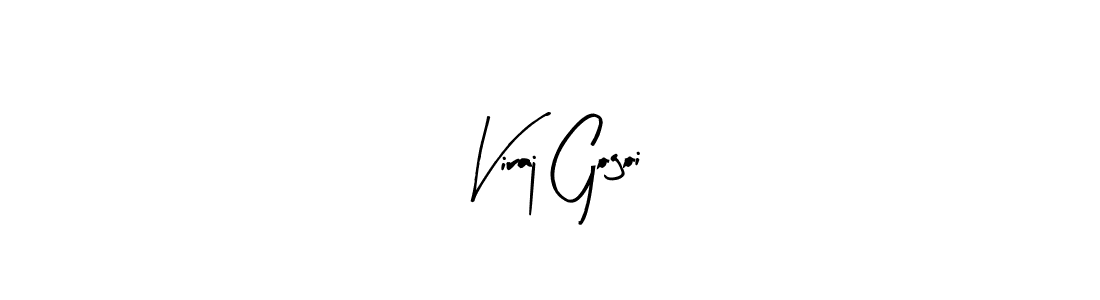 This is the best signature style for the Viraj Gogoi name. Also you like these signature font (Arty Signature). Mix name signature. Viraj Gogoi signature style 8 images and pictures png