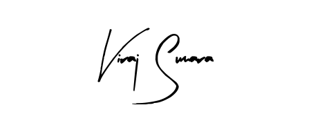 Give your name Viraj Sumara an exquisite flair with the Arty Signature script font. Ideal for contracts, resumes, and formal letterheads. Viraj Sumara signature style 8 images and pictures png