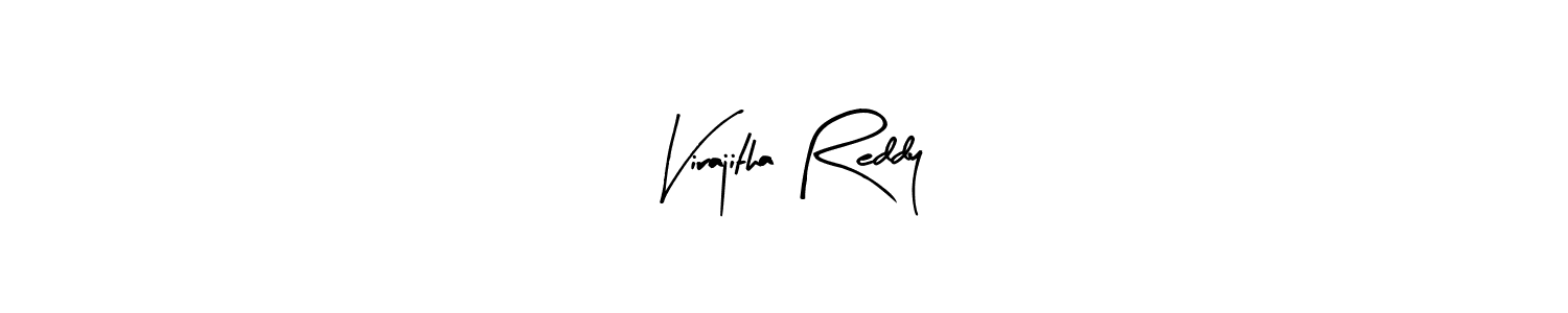 Arty Signature is a professional signature style that is perfect for those who want to add a touch of class to their signature. It is also a great choice for those who want to make their signature more unique. Get Virajitha Reddy name to fancy signature for free. Virajitha Reddy signature style 8 images and pictures png