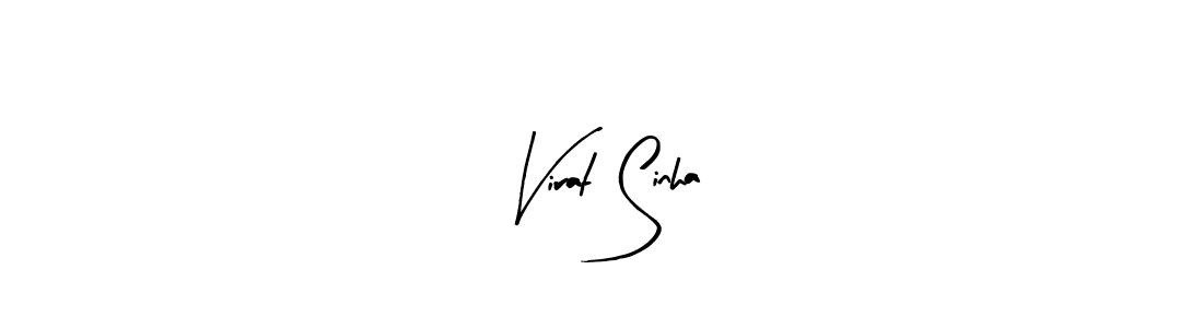 Create a beautiful signature design for name Virat Sinha. With this signature (Arty Signature) fonts, you can make a handwritten signature for free. Virat Sinha signature style 8 images and pictures png