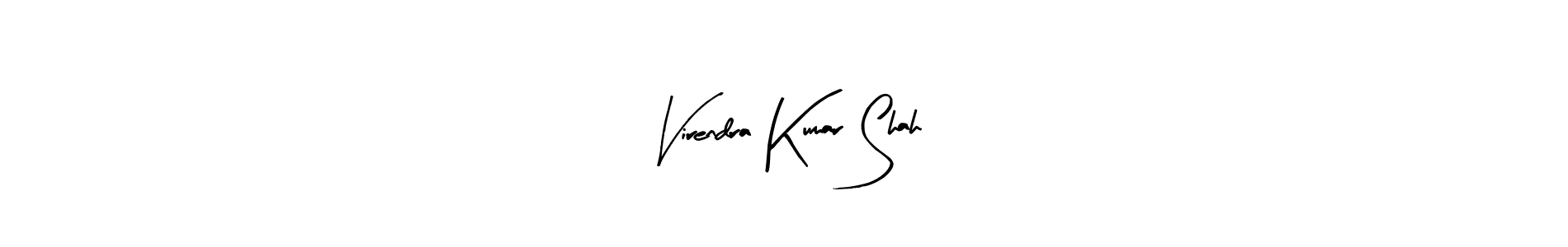 Arty Signature is a professional signature style that is perfect for those who want to add a touch of class to their signature. It is also a great choice for those who want to make their signature more unique. Get Virendra Kumar Shah name to fancy signature for free. Virendra Kumar Shah signature style 8 images and pictures png