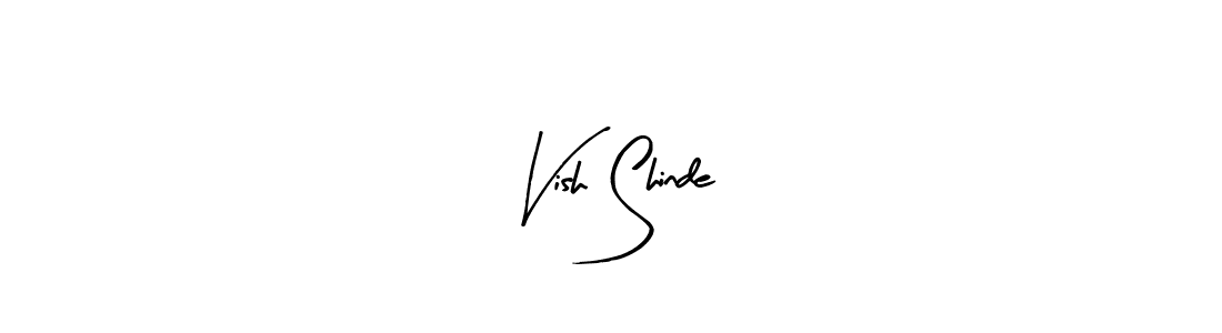 Make a beautiful signature design for name Vish Shinde. Use this online signature maker to create a handwritten signature for free. Vish Shinde signature style 8 images and pictures png