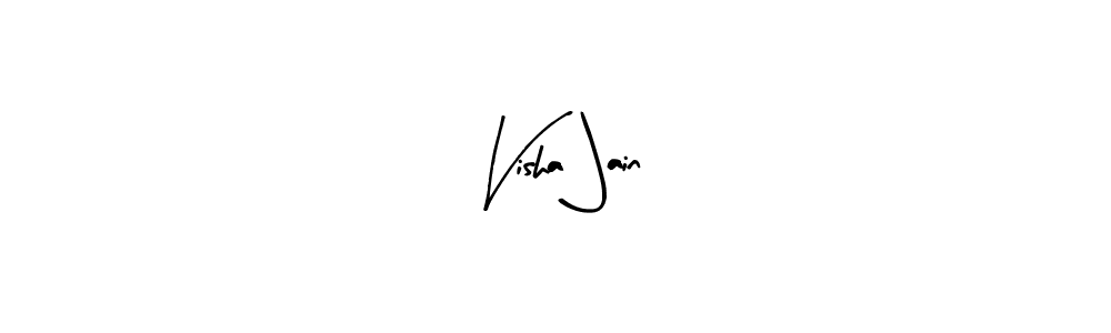 Design your own signature with our free online signature maker. With this signature software, you can create a handwritten (Arty Signature) signature for name Visha Jain. Visha Jain signature style 8 images and pictures png