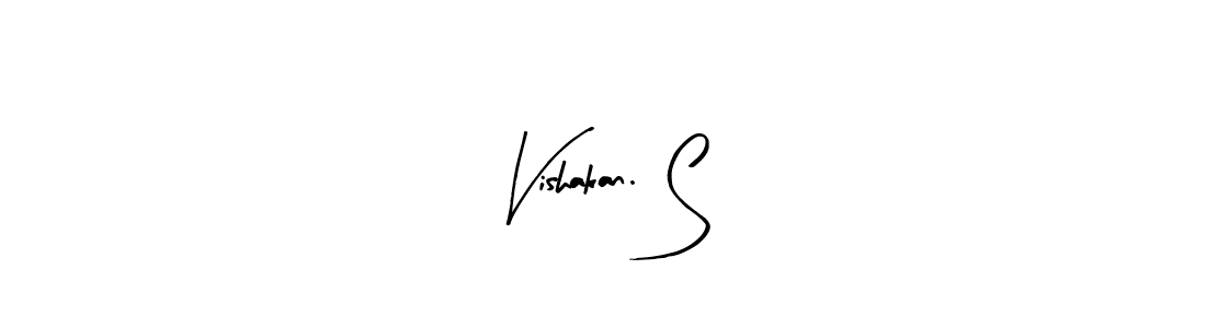 if you are searching for the best signature style for your name Vishakan. S. so please give up your signature search. here we have designed multiple signature styles  using Arty Signature. Vishakan. S signature style 8 images and pictures png