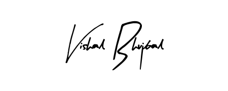 Design your own signature with our free online signature maker. With this signature software, you can create a handwritten (Arty Signature) signature for name Vishal Bhujbal. Vishal Bhujbal signature style 8 images and pictures png