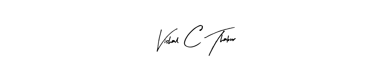 Create a beautiful signature design for name Vishal C Thakur. With this signature (Arty Signature) fonts, you can make a handwritten signature for free. Vishal C Thakur signature style 8 images and pictures png