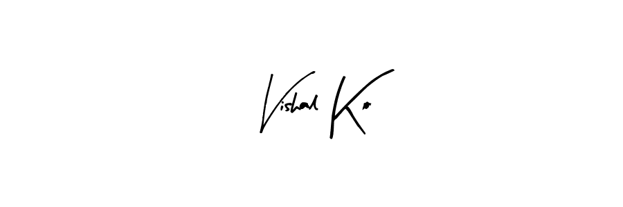 Make a beautiful signature design for name Vishal Ko. Use this online signature maker to create a handwritten signature for free. Vishal Ko signature style 8 images and pictures png